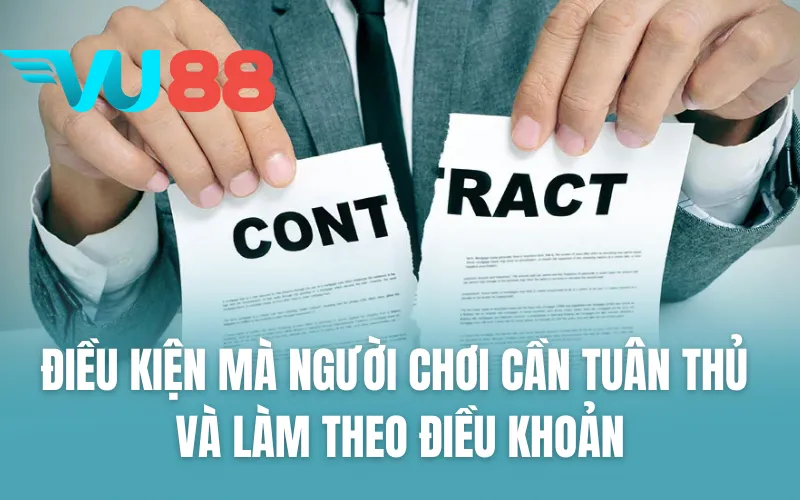 Điều kiện mà người chơi cần tuân thủ và làm theo điều khoản